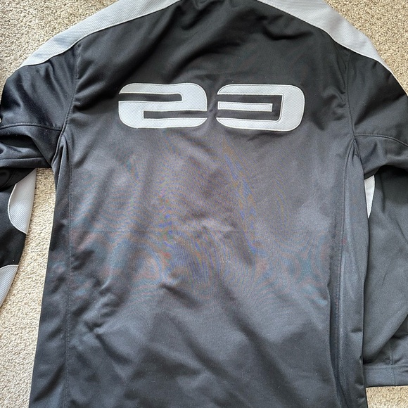 Jordan Black & Light Gray Hooded Zip Jacket - Picture 3 of 3